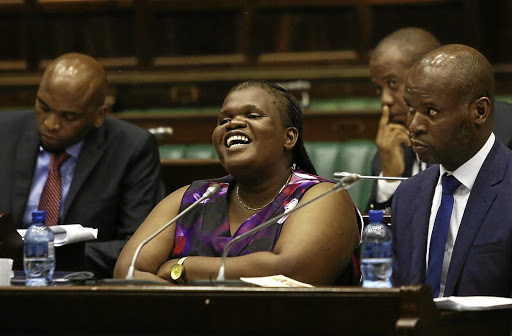 Chairperson of parliament's co-operative governance and traditional affairs portfolio committee Faith Muthambi. File photo.