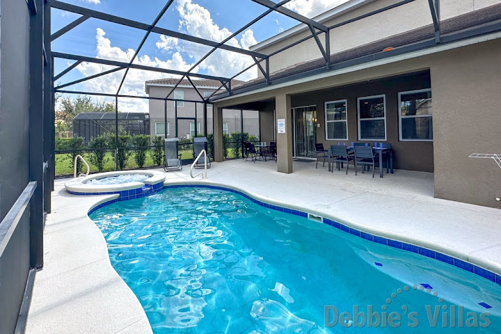 Fun for everyone in the private pool at this Solterra vacation villa