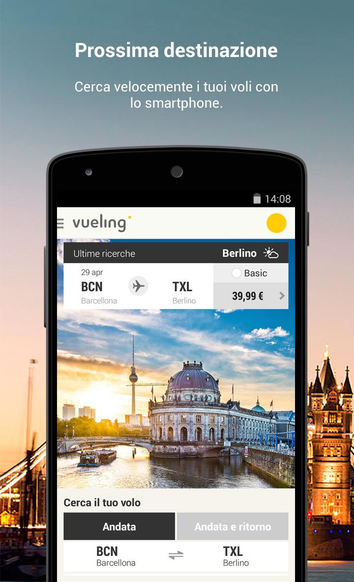 Android application Vueling - Cheap Flights screenshort