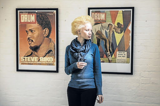 OURAGEOUS: Thando Hopa, a lawyer and part-time model, who was the cover-girl of the first Forbes Life Africa Picture: AFP