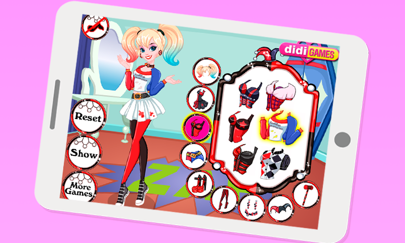 Android application Dress Up Harley Quinn screenshort