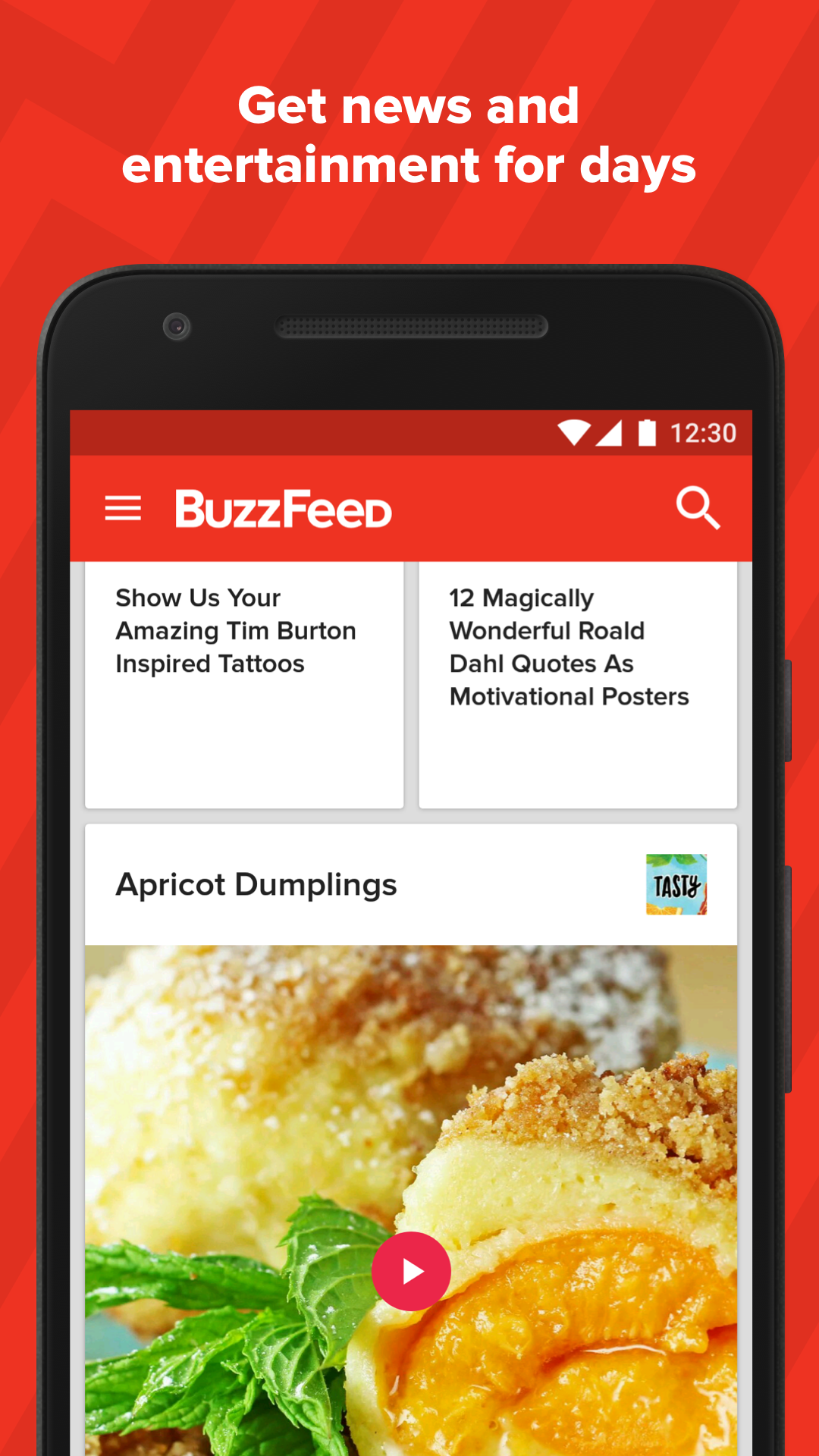 Android application BuzzFeed - Quizzes & News screenshort