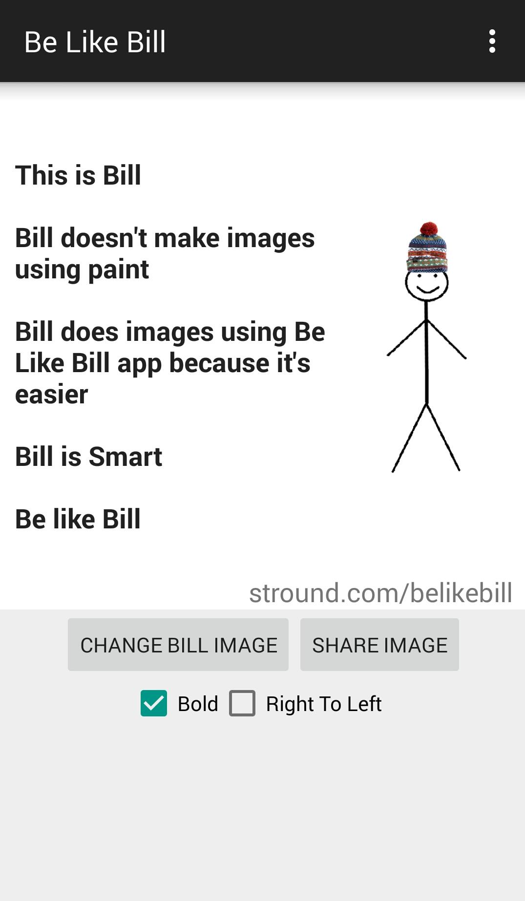 Android application Be Like Bill screenshort