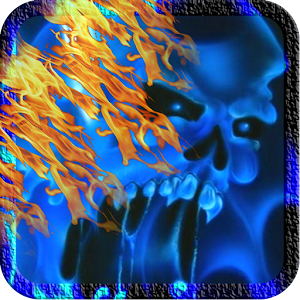 Download Blue Ghost Skull Fire Live Wallpaper For PC Windows and Mac