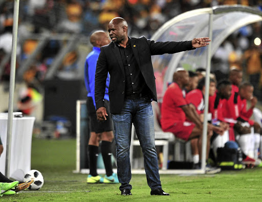 An armoured police vehicle had to spirit away Kaizer Chiefs coach Steve Komphela to safety last night after his side lost 2-0 to Free State Stars at Moses Mabhida Stadium.