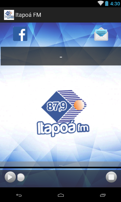 Android application Radio Itapoá FM - Novo screenshort