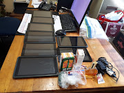 Two teenagers have been arrested for allegedly stealing computer tablets and other items from a school north of Durban.