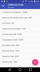 California Code 2016 Business app for Android Preview 1
