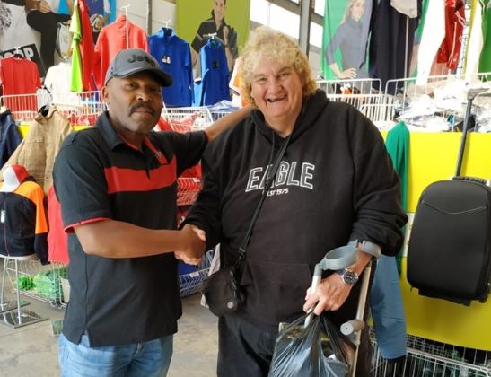 Boxing promoter Elias Tshabalala posted this picture of him with legendary Jimmy Abbott on May 18 2019.