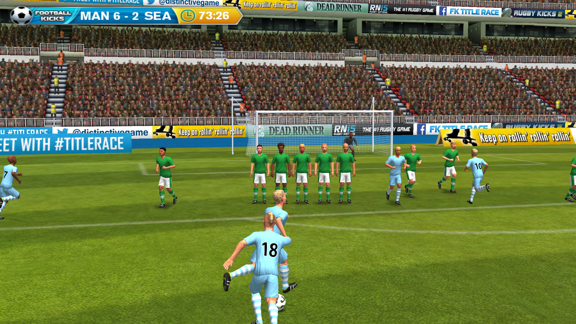 Android application Football Kicks: Title Race screenshort