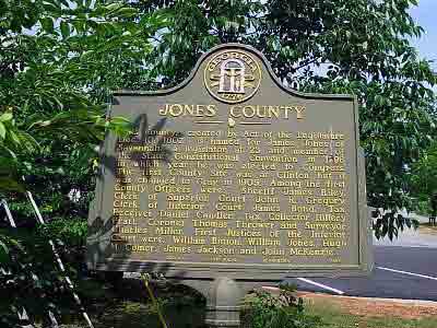 This County, created by Act of the Legislature Dec. 10, 1807, is named for James Jones of Savannah, a legislator at 23 and member of the State Constitutional Convention in 1798 in which year he...