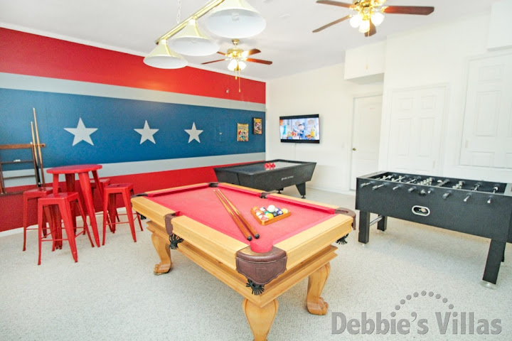 Highlands Reserve villa with a well-equipped games room
