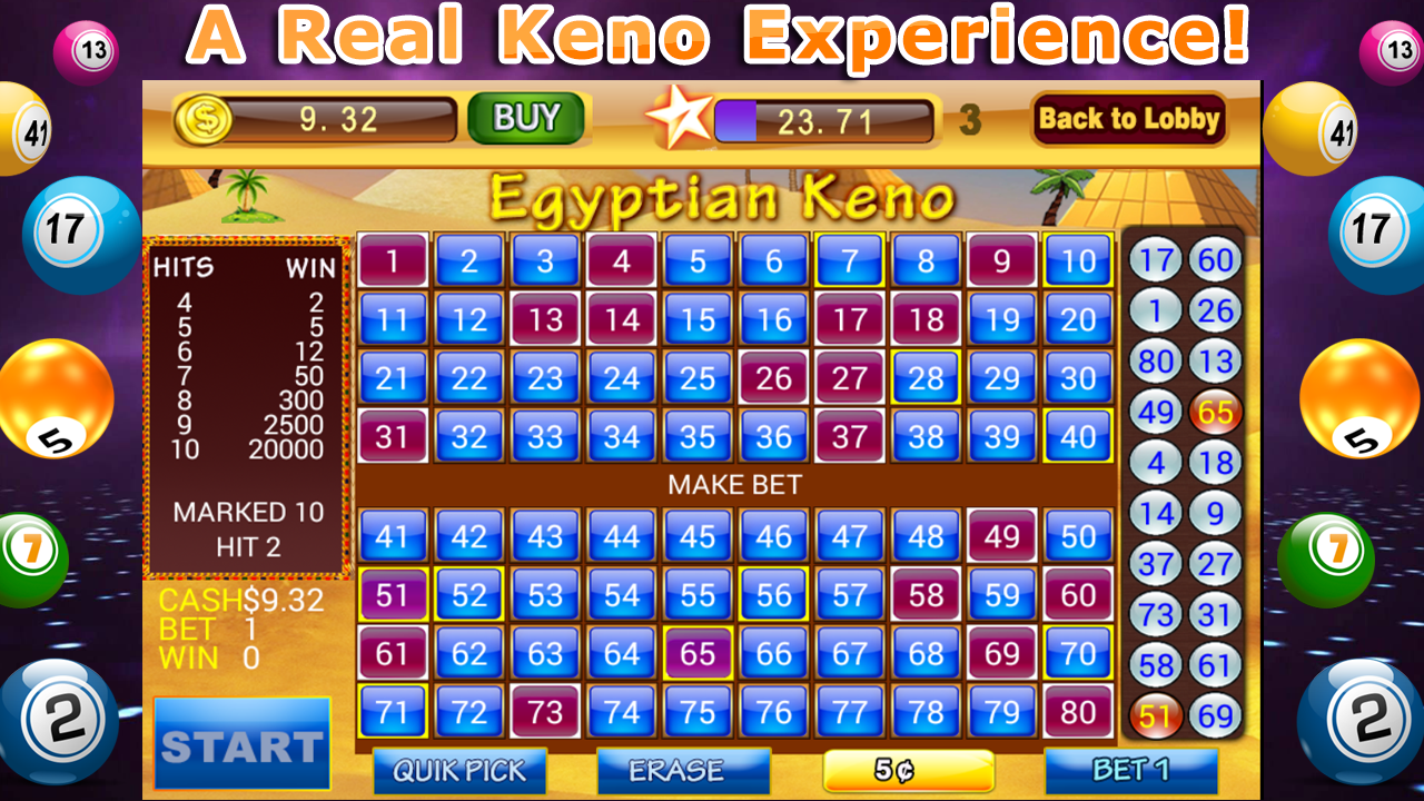 Android application Keno Blitz– Video Casino Pro screenshort