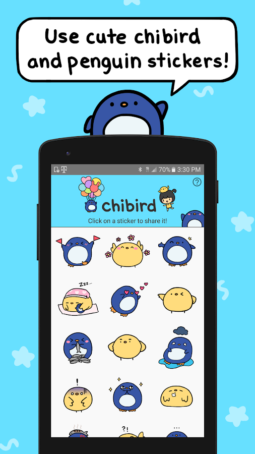 Chibird Sticker Keyboard — приложение на Android