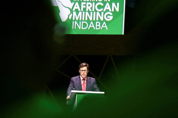 Duncan Wanblad speaks during the Investing in African Mining Indaba 2023 conference in Cape Town, February 6 2023. Picture: SHELLEY CHRISTIANS/REUTERS