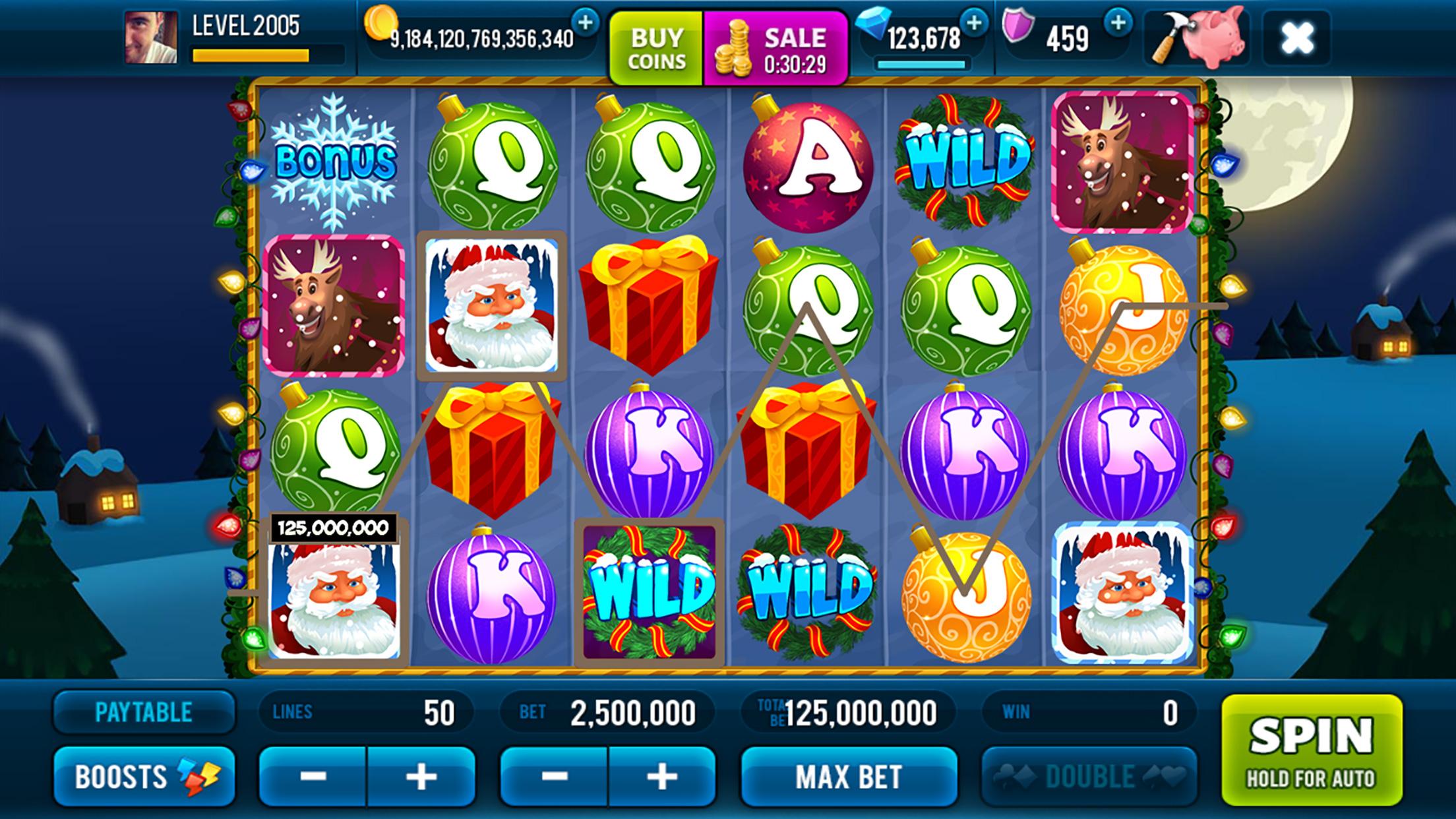 Android application Rich Santa Slots Free Casino screenshort