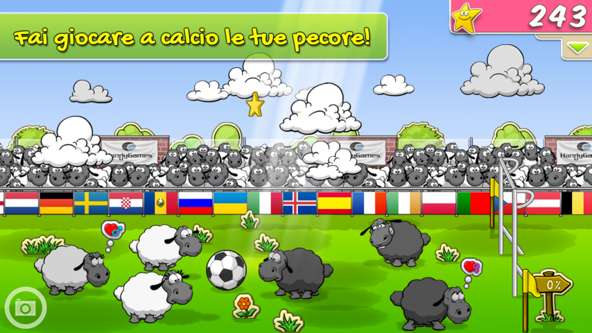 Android application Clouds & Sheep screenshort