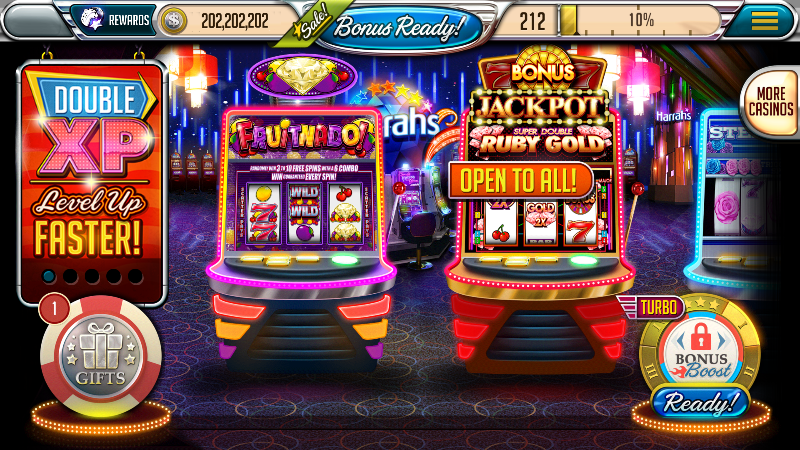 Android application Vegas Downtown Slots & Words screenshort