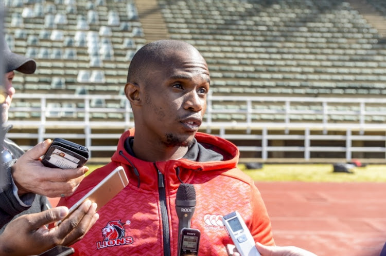 Defence coach Joey Mongalo of the Lions during the Emirates Lions Mixed Zone at Johannesburg Stadium on July 17, 2018 in Johannesburg, South Africa.