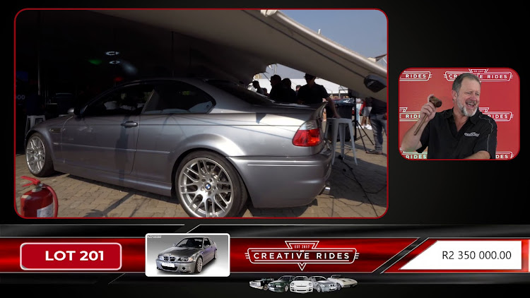 A 2005 BMW M3 CSL was one of four cars to be sold for more than R2m. Picture: SUPPLIED