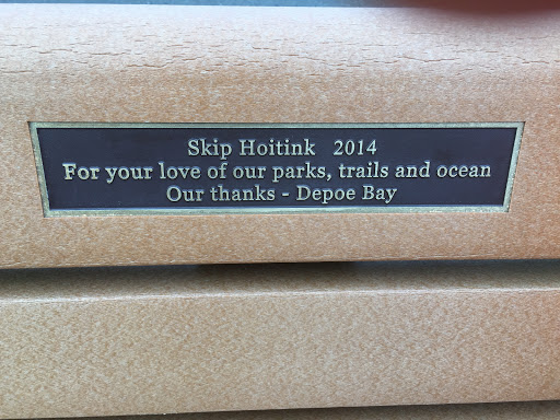 Skip Hoitink 2014 For your love of our park, trails and ocean Our thanks - Depoe Bay