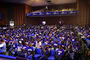 DA supporters at the launch of the DA's 'Rescue South Africa' tour at Eersterus community hall in Tshwane on Wednesday April 10 2024.
