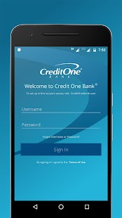 Credit One Bank Mobile (BETA) screenshot for Android