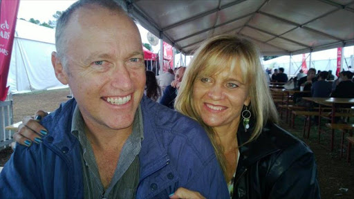 Daniel Janse van Rensburg with wife Melanie. He is currently a prisoner in Equatorial Guinea.