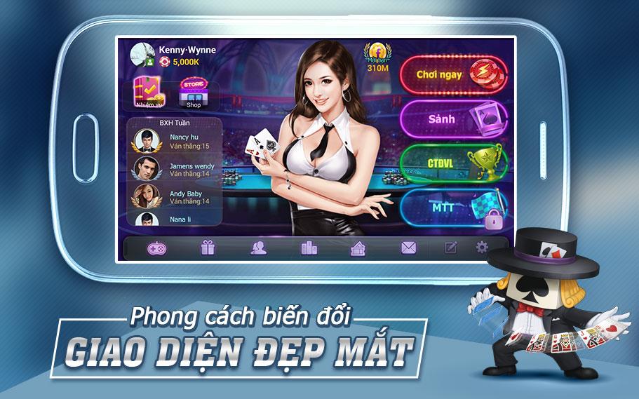 Android application Texas Poker Việt Nam screenshort