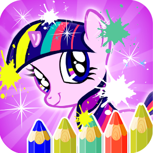 Download Kids Finger Coloring Books Little Pony For PC Windows and Mac