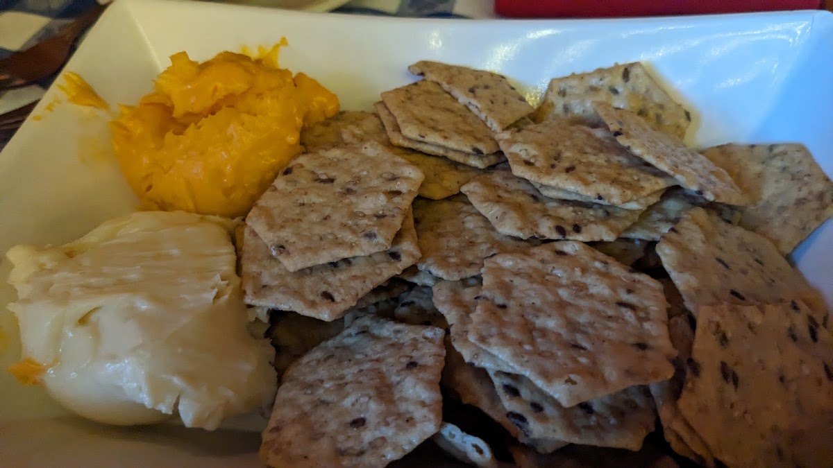 Cheese and boxed crackers
