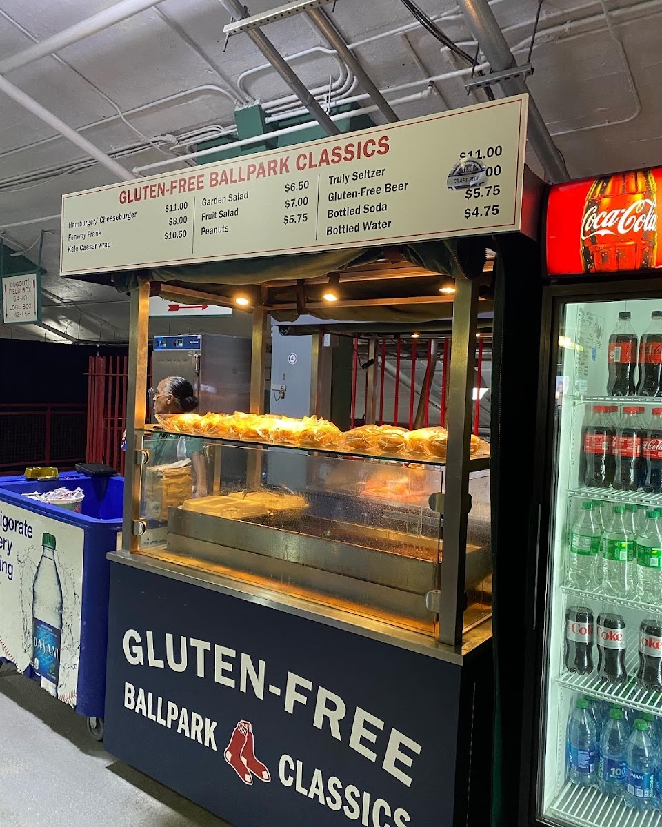 Gluten Free Ballpark Classics (found at Gate A) - they had buns into the 4th or 5th inning when I was there but I did hear they can run out quickly.