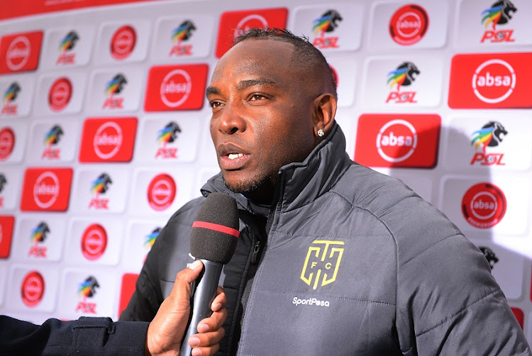 Cape Town City coach Benni McCarthy during the Absa Premiership match between Cape Town City FC and Orlando Pirates at Athlone Stadium on May 05, 2019 in Cape Town, South Africa.