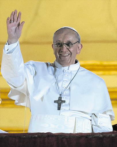 NEW HOPE: Pope Francis after being elected the 266th pope of the Catholic Church on March 13 last year