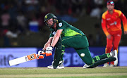 Heinrich Klaasen of South Africa during the 3rd Momentum ODI match between South Africa and Zimbabwe at Eurolux Boland Park on October 06, 2018 in Paarl, South Africa. 