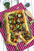 <p><b>Caramelised onion & tomato tart</p></b>
<p>This savoury tart is as simple to make as it is satisfying to eat; serve it with crisp salad as a light lunch.</p>