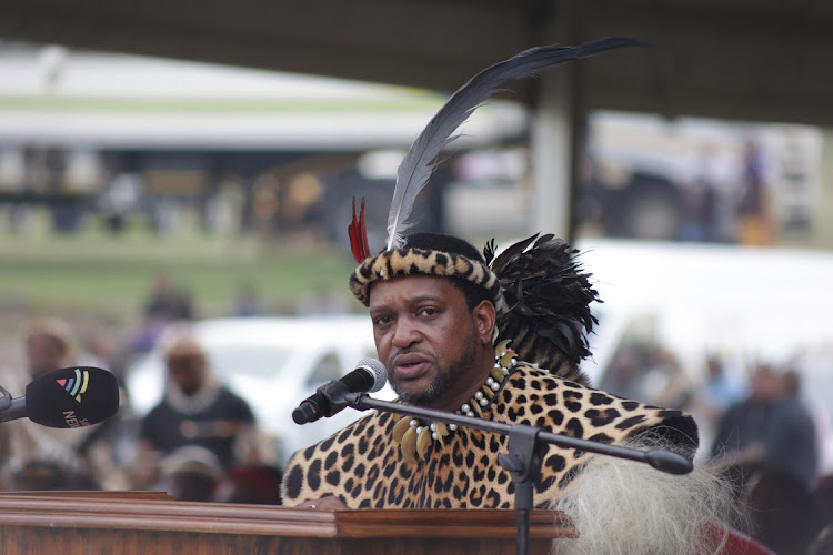 King Misuzulu kaZwelithini, who was already trying to fire Thanduyise Mzimela as early as September In a letter notifying him of his removal as Ingonyama Trust Board chair. Picture: SANDILE NDLOVU