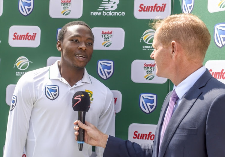 Man of the series Kagiso Rabada of South Africa during day 5 of the 4th Sunfoil Test match between South Africa and Australia at Bidvest Wanderers Stadium on April 03, 2018 in Johannesburg, South Africa.