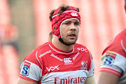 Warren Whiteley of the Lions during the Super Rugby match between Emirates Lions and Waratahs at Emirates Airline Park on May 11, 2019 in Johannesburg, South Africa.