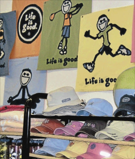 POSITIVE VIBES: 'Life is good' caps and hats on display. Sowetan is launching a column that will give readers advice on how to deal with life issues