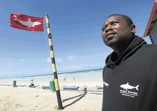 Shark spotter Monwabisi Sikhweyiya Picture: ESA ALEXANDER