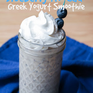 Blueberry Avocado Greek Yogurt Smoothie