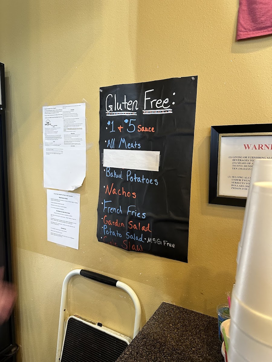 Gluten-Free at Whole Hog Cafe