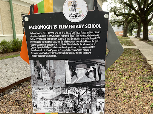 Making Rights Real - Louisiana Civil Rights Trail      On November 14, 1960, three six-year-old girls-Leona Tate, Tessie Prevost and Gail Etienne- integrated McDonogh 19. Known as the "McDonogh...