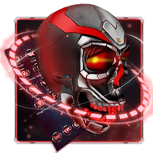 Download Red tech hell skull theme For PC Windows and Mac