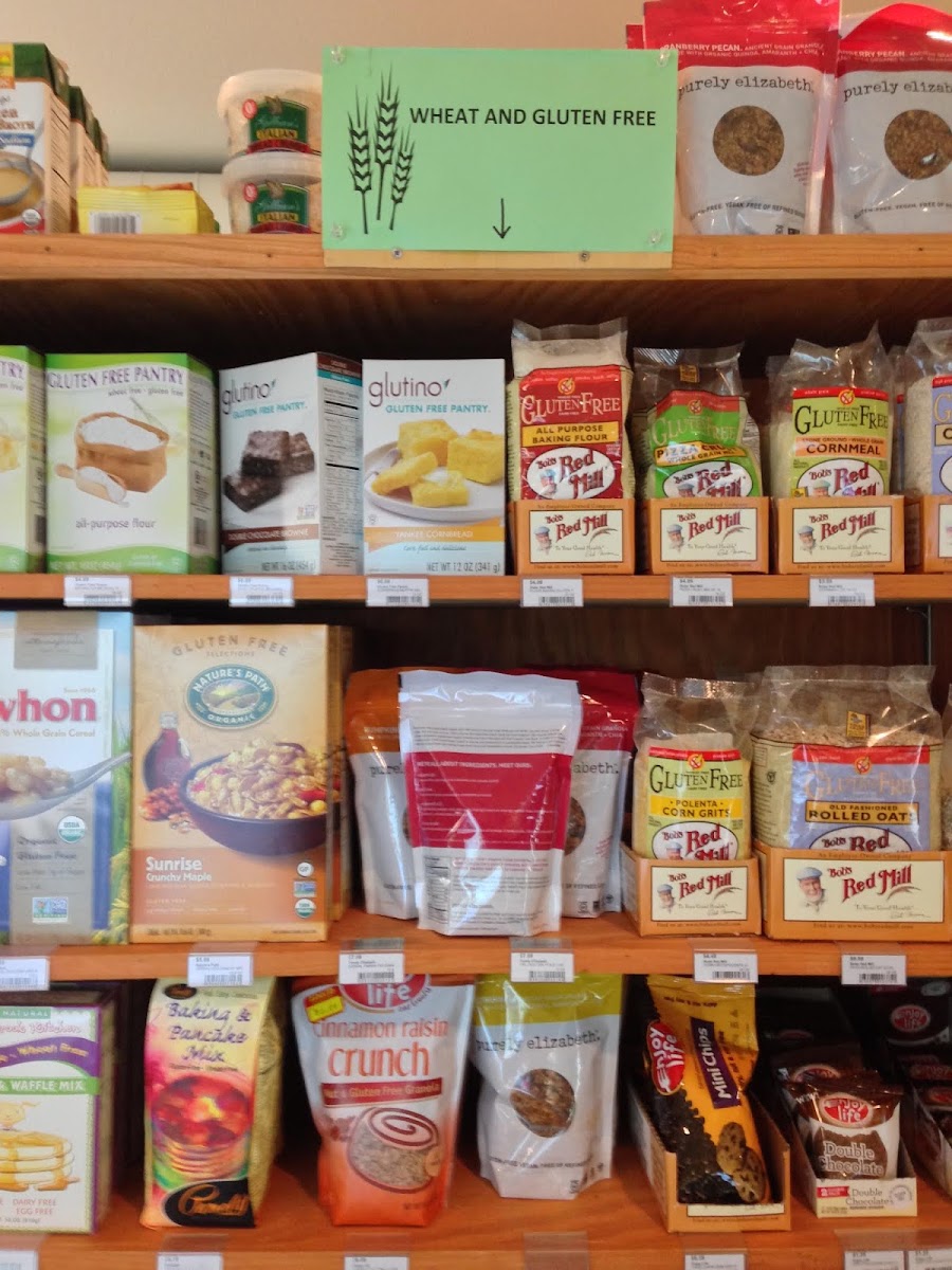 A whole gluten-free section in their store!