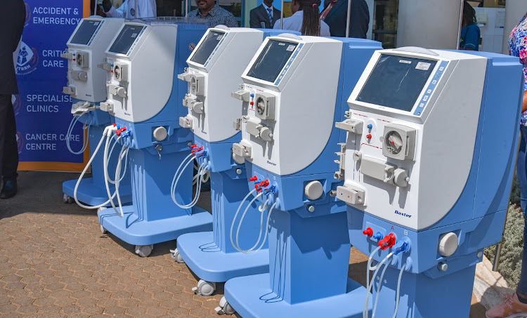 Kenyatta University Teaching Referral and Research Hospital's new dialysis machines.