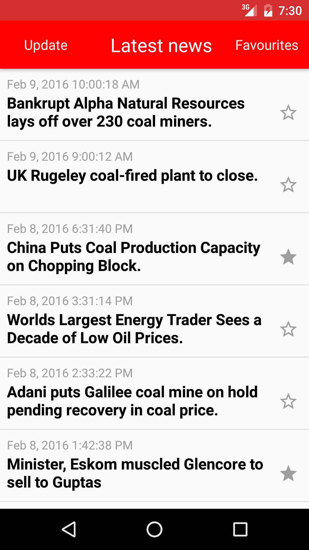 Android application Coal News by EnergyExpress screenshort