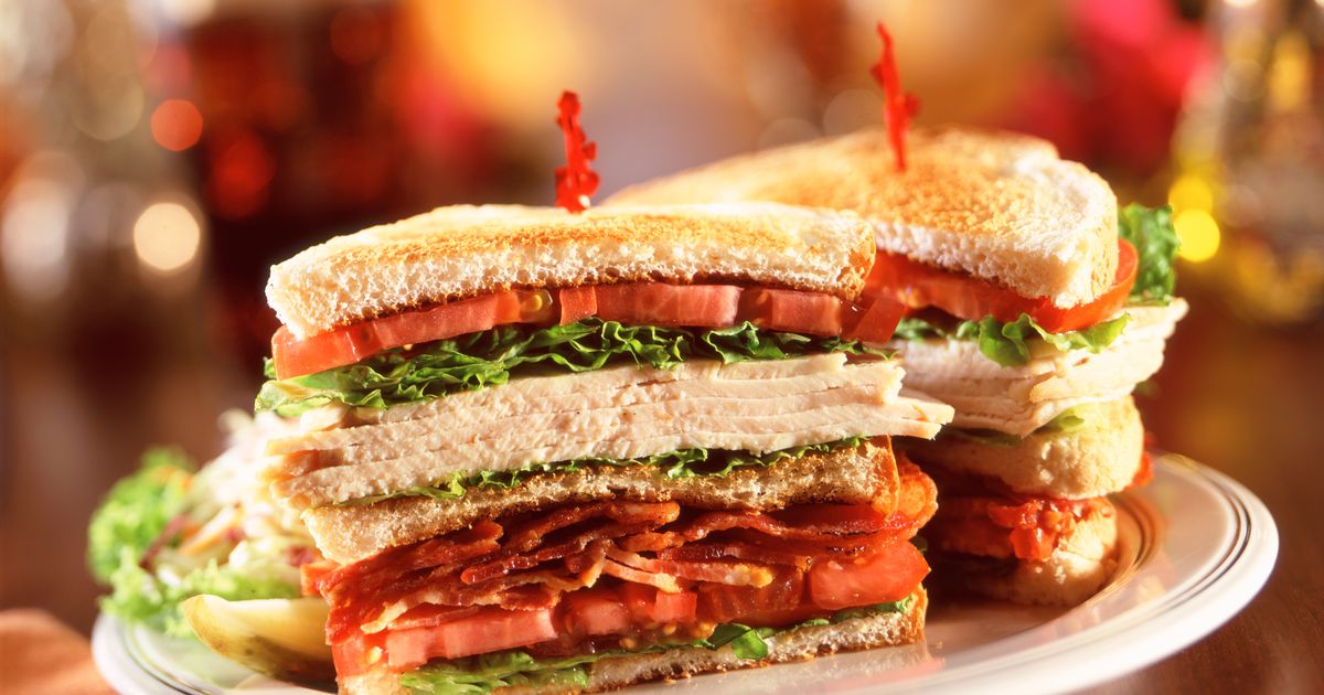 We can do sandwiches, too. This is our Club Sandwich.