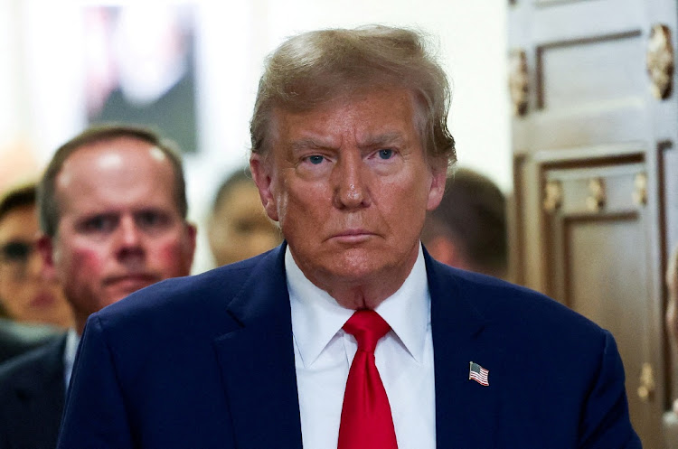 Former US president Donald Trump attends the closing arguments in the Trump Organization civil fraud trial at New York State Supreme Court in the Manhattan borough of New York City, the US, January 11 2024. Picture: REUTERS/Shannon Stapleton